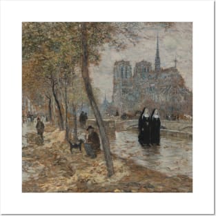 Notre Dame de Paris by Jean-Francois Raffaelli Posters and Art